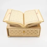 Çekmeceli Rahleli Kur'an-ı Kerim (Orta Boy, Divan Lafzatullah, Gold) - Görsel 3