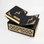 Çekmeceli Rahleli Kur'an-ı Kerim (Orta Boy, Divan Lafzatullah, Siyah)