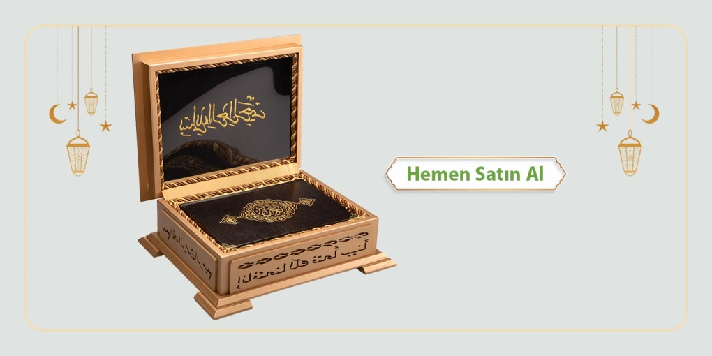 ahsap kutulu kurani kerim setleri