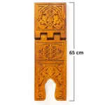 Oymalı Ahşap Rahle Büyük Boy - 65 cm - Görsel 3