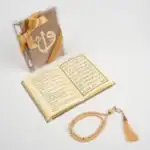 Yasin + Tesbih Hediye Seti (Çanta Boy, Elif Vav, Gold) - Görsel 2
