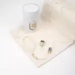 Seccade + Tesbih + Esans + Zikirmatik Hediye Seti (3D Desen, Gri)