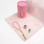 Seccade + Tesbih + Esans + Zikirmatik Hediye Seti (3D Desen, Pembe)