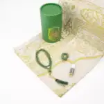 Seccade + Tesbih + Esans + Zikirmatik Hediye Seti (3D Desen, Yeşil)