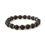 Lav Taşı Bileklik - Orijinal Doğal Taş (8 mm)