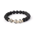 Lav Taşı Bileklik - Orijinal Doğal Taş (8 mm)