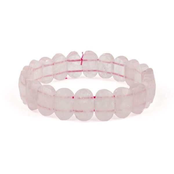 Pembe Kuvars Bileklik - Orijinal Doğal Taş (8 mm)