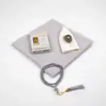 Eşarp + Takke + Esans + Tesbih + Zikirmatik Hediye Seti (Asetat Kutulu, Gri) - Görsel 2