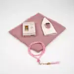 Eşarp + Takke + Esans + Tesbih + Zikirmatik Hediye Seti (Asetat Kutulu, Pembe) - Görsel 2