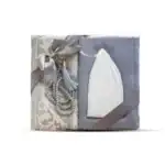 Seccade + Eşarp + Takke + Tesbih Hediye Seti (Asetat Kutulu, Gri)