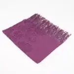 Dantelli Püsküllü Şal (Mevlid Örtüsü, 166x61 cm. Mor)