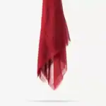 Flamlı Pamuklu Eşarp (96x96 cm. Bordo)