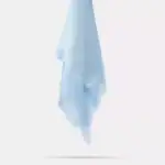 Flamlı Pamuklu Eşarp (96x96 cm. Mavi)