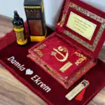 Çiftlere Özel Hediyelik Kuranı Kerim Seti Bordo