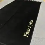 Düz Kadife Seccade Siyah