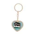 Anahtarlık – Kabe Motif Kalp Model (Mavi)