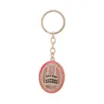 Anahtarlık – Kabe Motif Oval Model (Pembe)