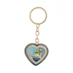 Anahtarlık – Medine Motif Kalp Model (Lacivert)
