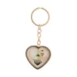 Anahtarlık – Medine Motif Kalp Model (Siyah)