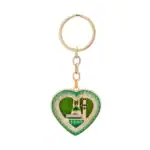 Anahtarlık – Medine Motif Kalp Model (Yeşil)