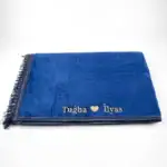 Çiftlere Özel Hediyelik İsimli Peluş Seccade (Lacivert) - Görsel 3