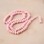 pembe gül kokulu tesbih detay yakın çekim
