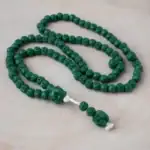 yeşil gül kokulu tesbih detay görünüm