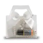 3’lü Hediyelik Set (Takke + Tesbih + Esans) – 33’lü Beyaz