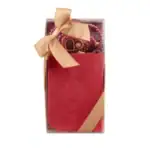 Kadife Kur'an Hediye Seti 4'lü - Eşarp, Tesbih, Zikirmatik(Soğuk Baskı, Büyük Cep Boy, Kırmızı)