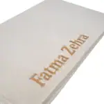 Kadınlara Özel İsimli Düz Kadife Seccade (Krem) - Görsel 2