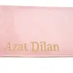 Kadınlara Özel İsimli Düz Kadife Seccade (Pembe) - Görsel 3