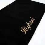 Kadınlara Özel İsimli Düz Kadife Seccade (Siyah) - Görsel 2