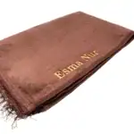 Kadınlara Özel İsimli Peluş Seccade (Kahverenk) - Görsel 3