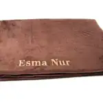 Kadınlara Özel İsimli Peluş Seccade (Kahverenk) - Görsel 2