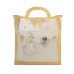 Şönil Seccade + Tesbih + Boncuklu Zikirmatik Hediye Seti (Astarsız, Krem)