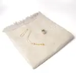 Şönil Seccade + Tesbih + Boncuklu Zikirmatik Hediye Seti (Astarsız, Krem) - Görsel 2