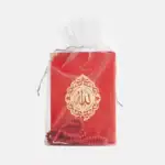 Yasinli Gül Kokulu Tesbih Hediyelik Set – Tül Keseli Çanta Boy (Şemse Lafzatullah, Kırmızı)