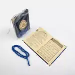 Yasinli Gül Kokulu Tesbih Hediyelik Set – Tül Keseli Çanta Boy (Şemse Lafzatullah, Lacivert) - Görsel 2