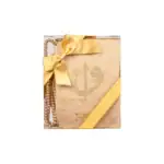 Yasinli İnci Tesbih Hediyelik Set (Çanta Boy, Elif Vav, Gold)