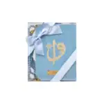 Yasinli İnci Tesbih Hediyelik Set (Çanta Boy, Elif Vav, Mavi)