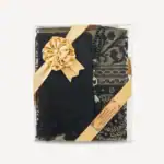 3 parça hediyelik set seccade tesbih siyah