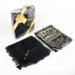 hediyelik set içeriği seccade tesbih şal siyah