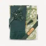 3 parça hediyelik set seccade tesbih yeşil