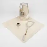 3 Parça Vefat Mevlüdü Hediyelik Set Şal ve Tesbih Krem - Görsel 2