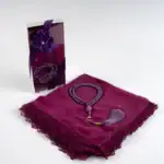 İnci Tesbihli Şal Hediyelik Set Mor