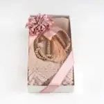 İnci Tesbihli Şal Hediyelik Set Pembe - Görsel 2